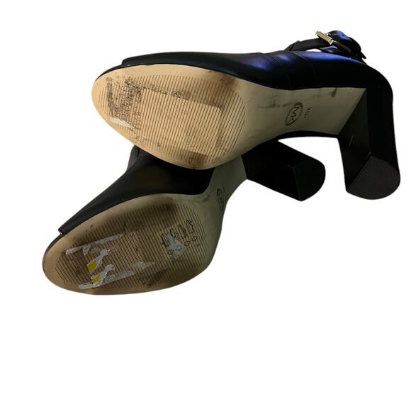 NWOT Michael Kors Lawson Open Toe Black Booties - Sz 9.5 - Picture 6 of 6